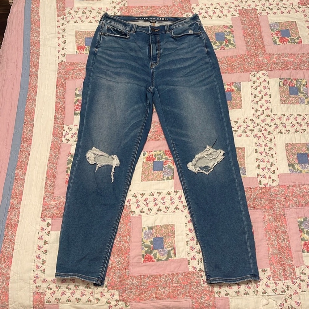 American Eagle Outfitters Distressed Mom Jeans